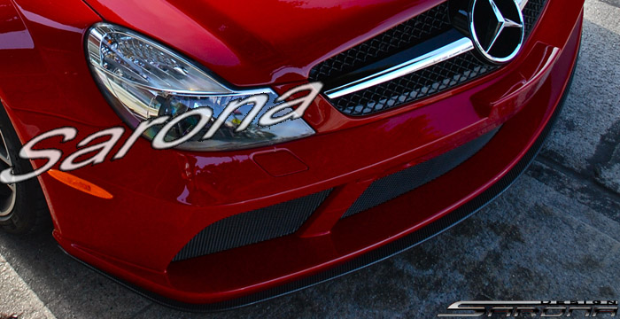 Custom Mercedes SL  Convertible Front Add-on Lip (2003 - 2012) - $890.00 (Part #MB-019-FA)